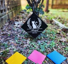 Cat or Dog Gravestone  Hook  Personalized Memorial Stone  Cat  Dog Memorial