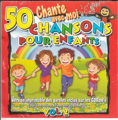 50 CHANSONS POUR ENFANTS VOLUME 2 Chante Avec Moi (CD 2013) 2-DISC French Kids
