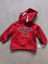 NWT NFL Arizona Cardinals Fleece Lined Hoodie 18M NFL Team Apparel FREE SHIPPING