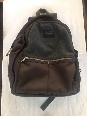 State Backpack 18  Brown/Gray Ships  Free