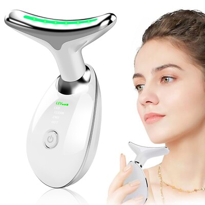 3 in 1 Portable Face Massager Firming Wrinkle Removal Device Neck Face  Vibration