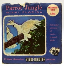 View-Master 172-A-B-C, Parrot Jungle, Miami, Florida, S3 Package, 3 Reel Set