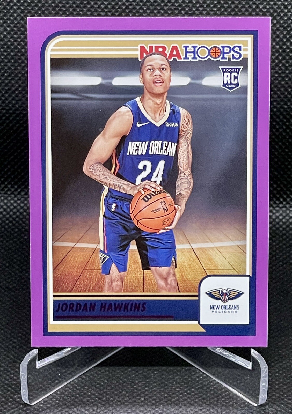 Jordan Hawkins 2023-24 Panini NBA Hoops RC Purple Parallel #269