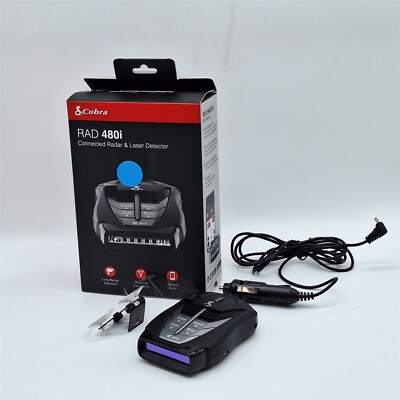 Cobra RAD 480i Laser Radar Detector Long Range Detection Bluetooth, Black