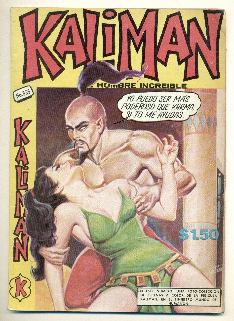 KALIMAN El Hombre Increíble #535 Promotora K Comic 1976, 14.5 x 20.5 cm