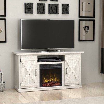 tv fireplace stand electric tvs console walmart barn door terryville efficient energy stands inch farmhouse sold