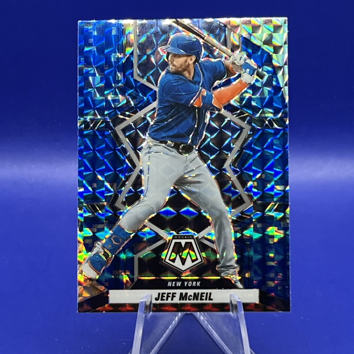 Jeff McNeil 2022 Mosaic Blue Camo Parallel | eBay