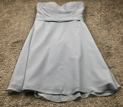 Azazie Womens Formal Strapless Dress Size 10 Blue… - image 1