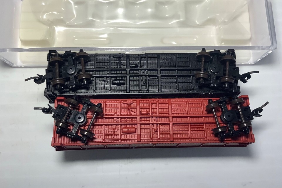 2 Atlas N Trainman 42' Gondola Jersey Central 88084 & Illinois Central