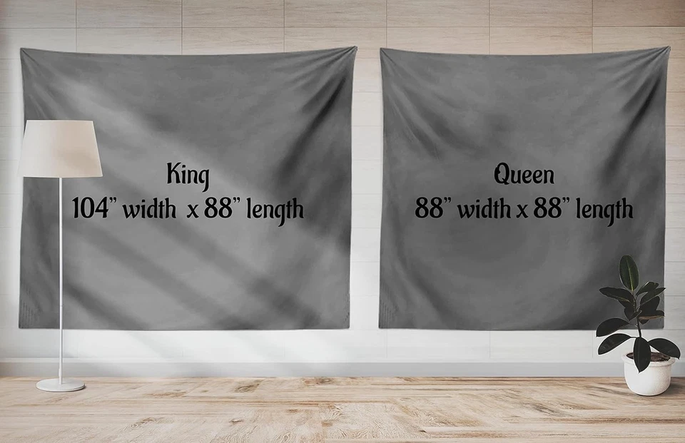 Tapiz Montaña Talla Queen, Trippy Mandala Naturaleza Boho Laky Montane View 88x88 Foto 3 de 3