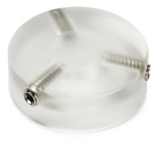 Barefoot Buttons V1 Standard Footswitch Cap - Acrylic Clear 3-pack Bundle