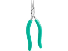 Excelta 2647S - Ergonomic Grips Needle Nose Pliers, S-Shape, 6' OAL, Smooth