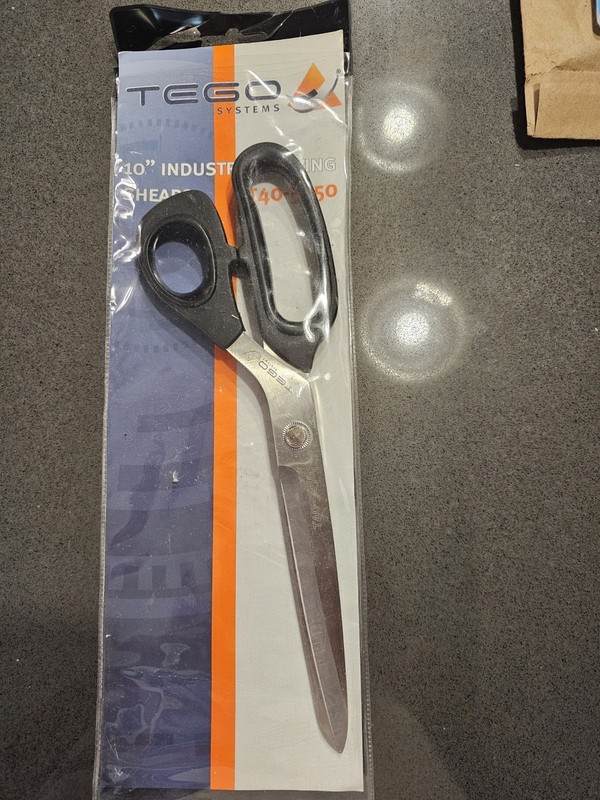 Tego T40-5250 10 Industrial Sewing Shears Black Handle