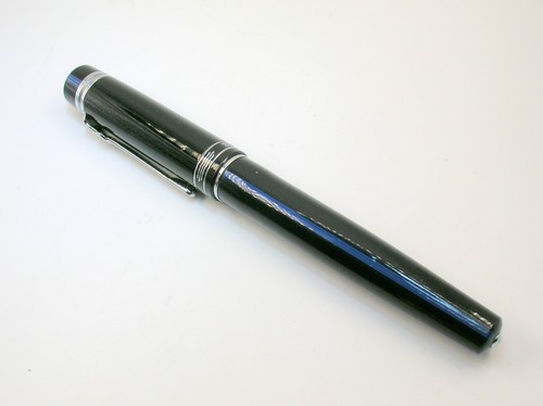 RARE DUKE 379 FOUNTAIN PEN IN ORIGINAL BOX - BLACK WITH BLUE ENAMEL - BEST OFFER - Picture 3 of 21