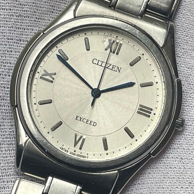 Citizen Exceed 0330 H30788 Y Wristwatch Titanium Silver Dial