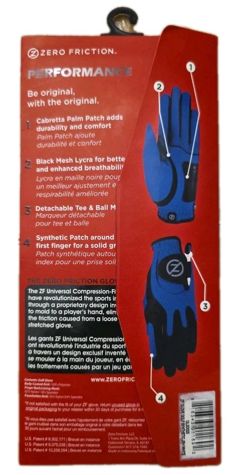 NWT Zero Friction Universal Fit Golf Glove, Juniors Right - Image 2 of 2