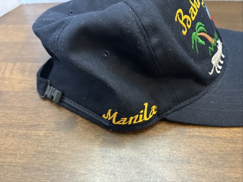 Gorra Bahay Kubo Filipinas Manila Negra Bordada Ajustable - Imagen 3 de 6