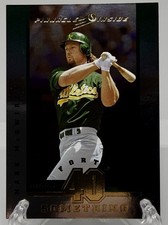 1997 Pinnacle Inside 40 Something Mark McGwire #4 Foil Oakland Athletics