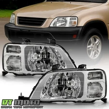 For 1997 1998 1999 2000 2001 Honda CRV Headlights Headlamps Lights Left+Right