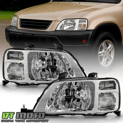 #ad #ad For 1997 1998 1999 2000 2001 Honda CRV Headlights Headlamps Lights LeftRight $91.99