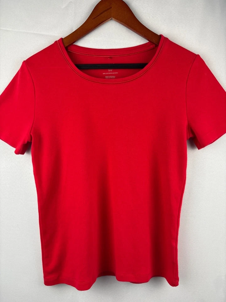 Белый олень красный короткий рукав футболка S (4-6) - Изображение 2 из 4