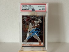 2019 Topps Chrome Steven Duggar Giants Auto Rookie Card #150 PSA/DNA Clemson. rookie card picture