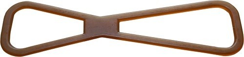 Indipets Organic Rubber Tug 16" Dog Toy. PVC free; Non toxic. New