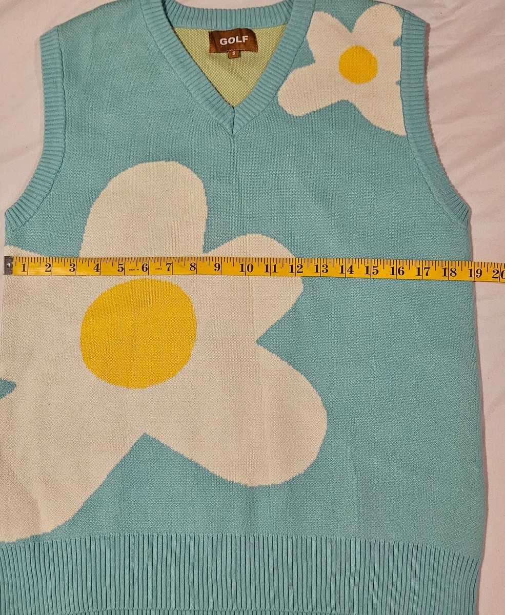 GOLF WANG 花柄 ベスト M Golf Wang Le Fleur Flower Sweater Vest Size Small | eBay