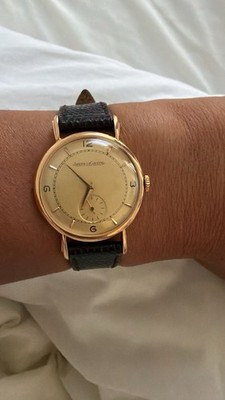 Jaeger-LeCoultre Vintage 34mm Yellow Gold Manual Wind Small Seconds Watch