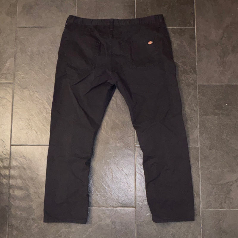 Dickies Flex Men’s Black Slim Taper Workwear Pants Cotton Twill 38W