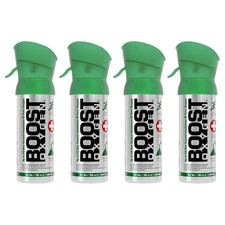 Boost Oxygen Pocket Size 3 Liter Respiratory Support Canister, Natural, 4 Pack