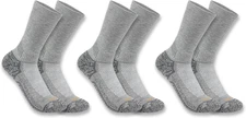 Carhartt Men's Force Performance Work Socks 3 Pair Pack