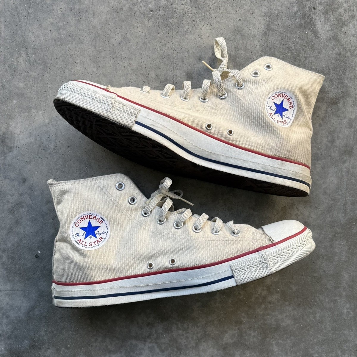 Vintage 80s Converse Shoes Mens 13 All Star High Tops Made  display picture 1
