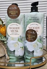 2~pk On the Body Daily Moisture Body Wash Woody Musk Scent 1.1L(37.19oz)K Beauty 1.02 per gallon
