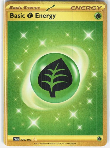 Basic Grass Energy 278/193 Hyper Rare Paldea Evolved Pokemon Holo Near Mint