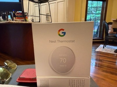 Google Nest Thermostat E Programmable Wi-Fi Smart Thermostat, White