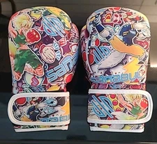 Sanabul Sticker Bomb FURY FIST Kids Boxing Kickboxing Training Gloves 6oz B2-B10