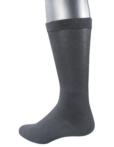 Yomandamor Homme 6 Paires Bambou Rayonne Respirant Diabétique 10-13, Noir  - Photo 6/7