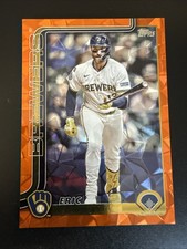 2025 Topps Update Eric Haase / 25 Orange Diamante Foil