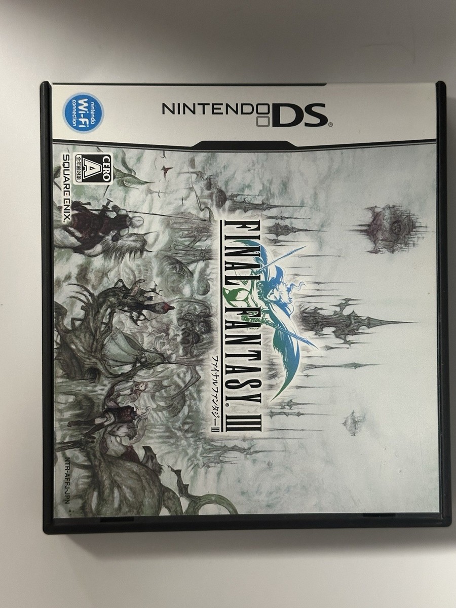 Final Fantasy III - Nintendo DS - Complete In Box - Japanese