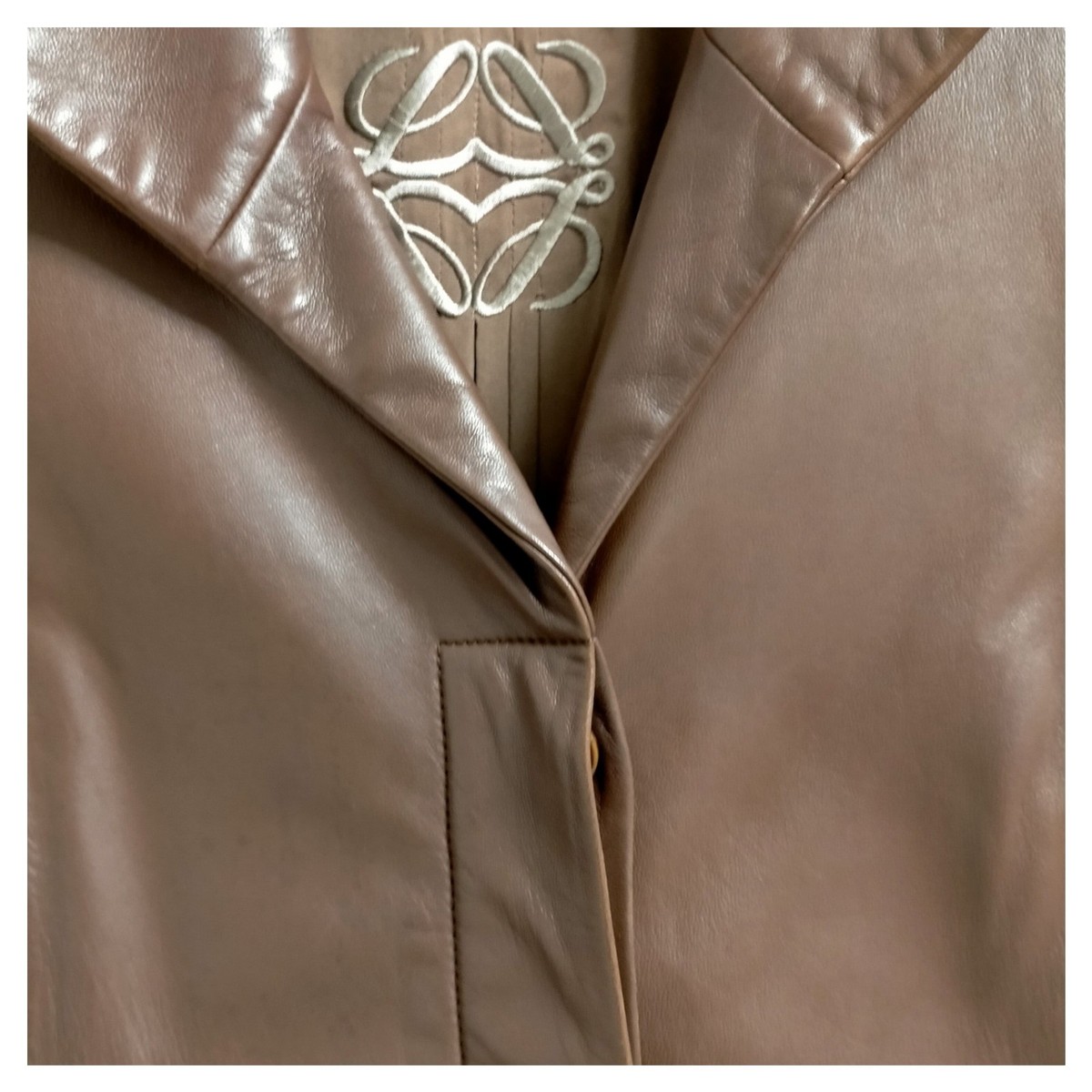 Loewe Coats Ladies Leather 34 3981509 View 3