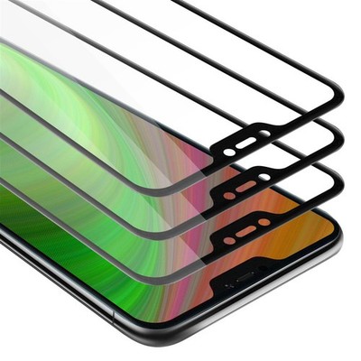 3x Fullcover Tempered Glass for Xiaomi Mi A2 LITE / RedMi 6 PRO Screen