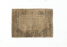 Austria, 1860, 10 Kreuzer, Coin Replacement Banknote, Bill