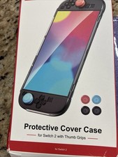 Transparent Protective Case For Switch 2 With Thumb Grips Brand New