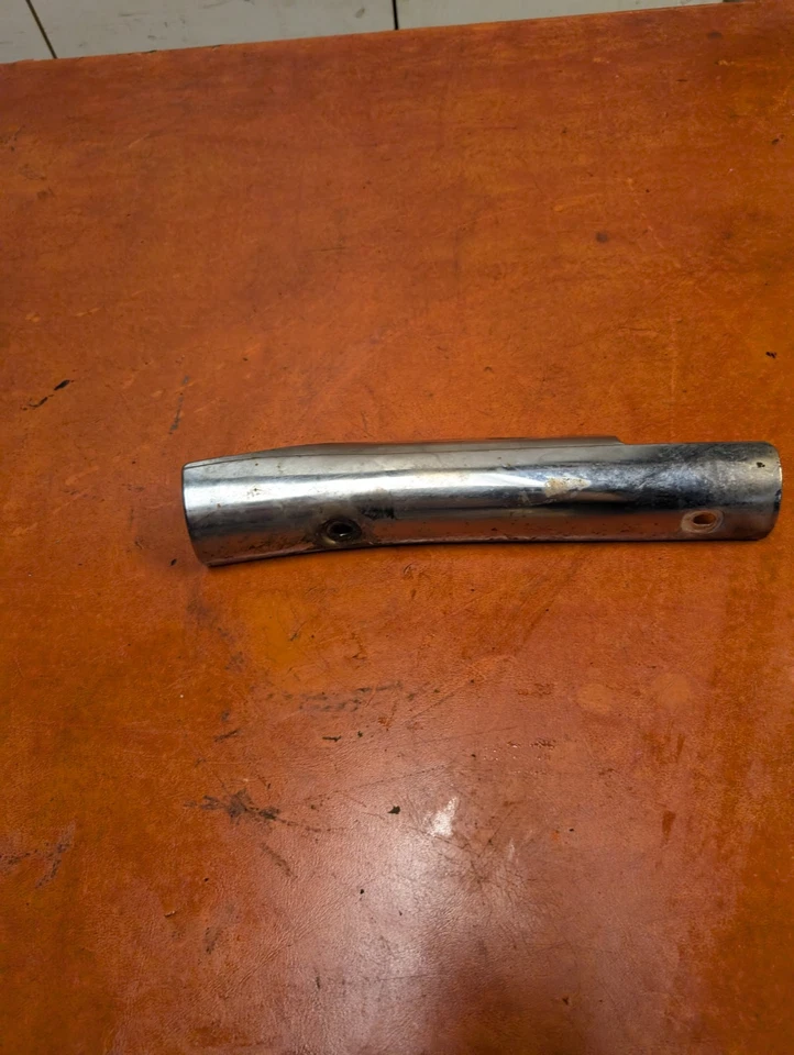 Yamaha XS1100S XS 1100 S 1979 silenciador de escape lateral izquierdo protector térmico Foto 3 de 4