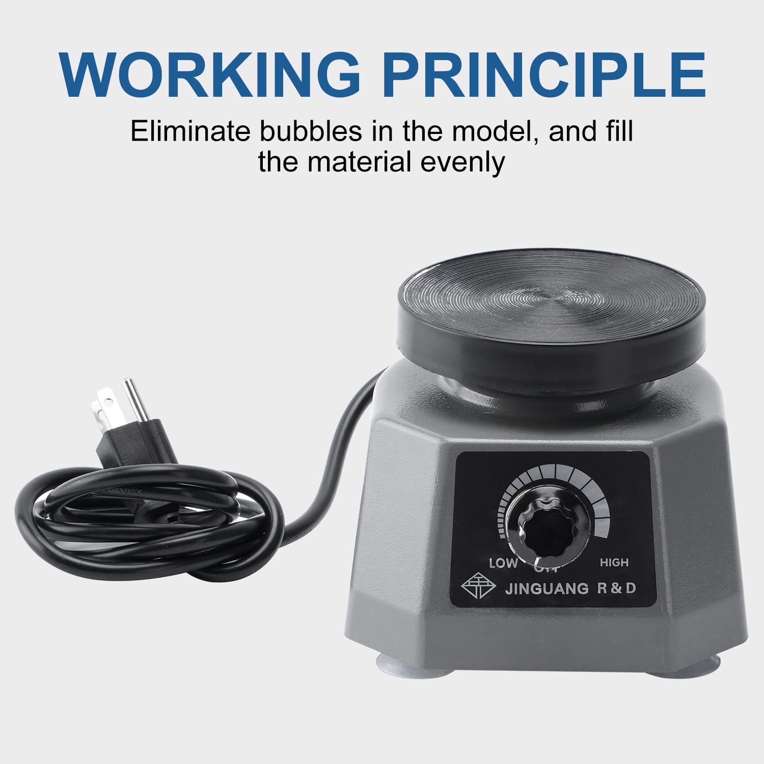 Lab Vibrator Shaker 4" Round Vibrating Table Dental Vibrating Machine Oscillator