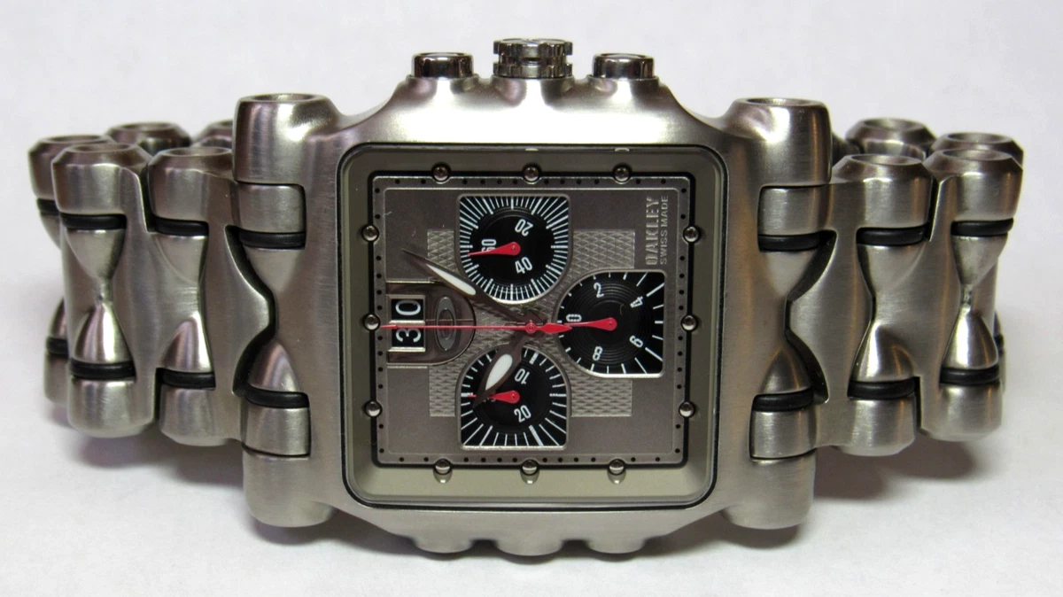 Titanium Case Oakley Minute Machine Titanium Band Wristwatches for