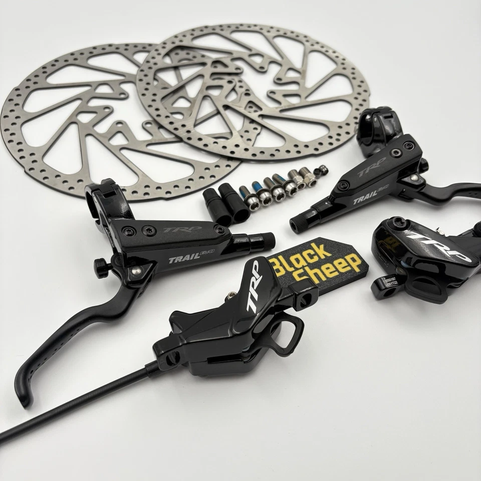 NUEVO TRP m843 Trail Evo Hidráulico 4 Pistones MTB Freno de Disco Trail Am Enduro Dh Foto 3 de 4