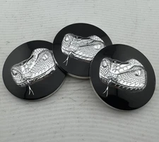 Set Of 3 COBRA WHEELS Center Cap Wheel Hub Cover EMBLEMS STICKERS 61mm