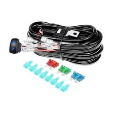 16AWG LED Light Bar Wiring Harness Kit Heavy Duty D Wiring Harness 4 Leads 